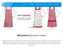 Tablet Screenshot of blossomimpex.com